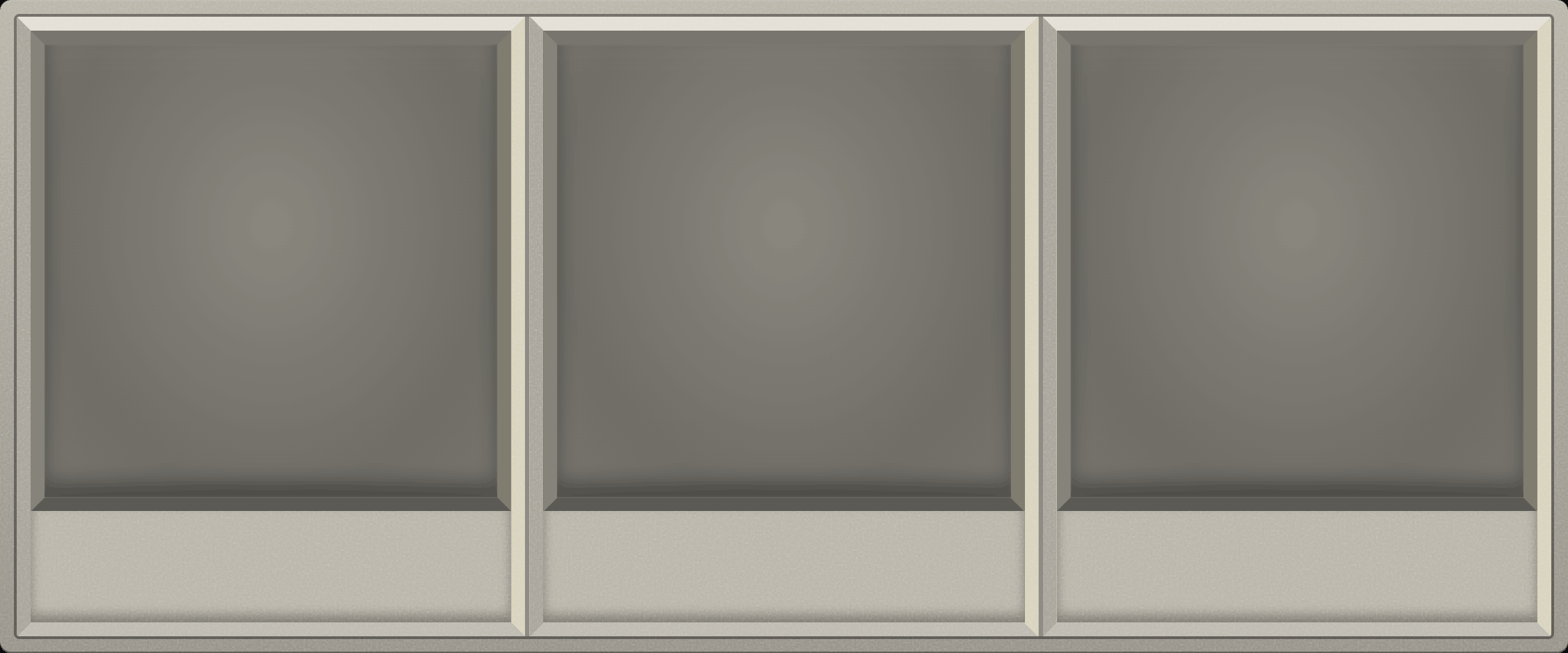 Linen Bone Display Case (1x3)